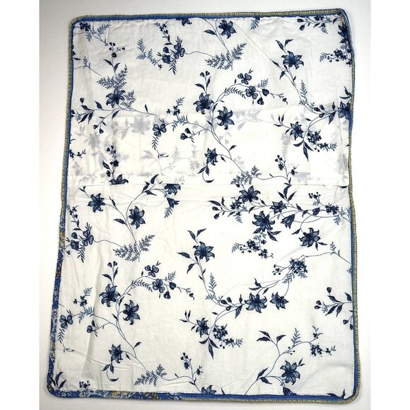 Single C&F HOME 20"x26" Standard Quilted PILLOW SHAM Yellow/Blue French Country - Picture 2 of 4